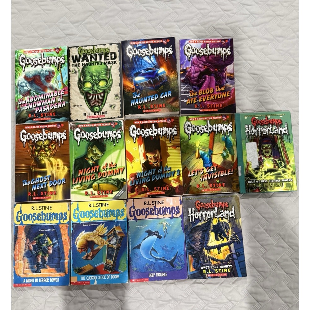 R.L. Stine Goosebumps Book Bundle Lot of 13 Titles